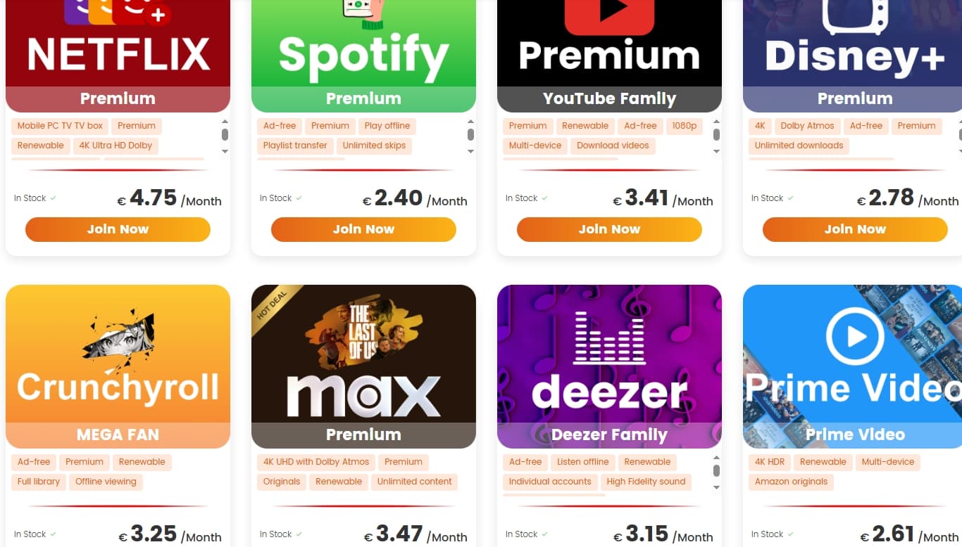 Coosub - sleva na předplatné VOD služeb - Netflix